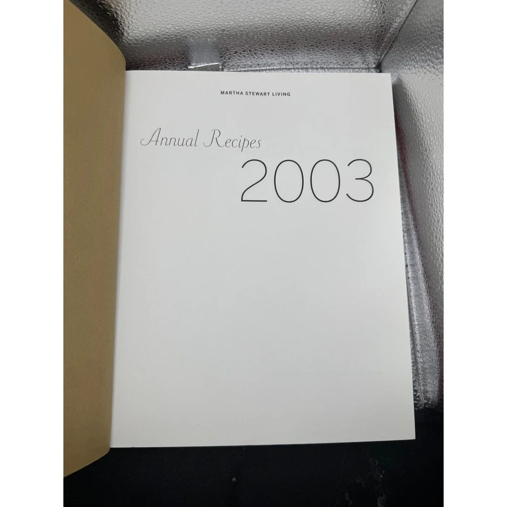 Martha Stewart Living Annual Recipes 2003 Hardcover Cookbook 500+ Recipes